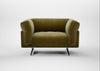 Novara Loveseat Smart Luxe Velvet Peridot / Black