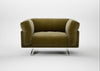 Novara Loveseat Smart Luxe Velvet Peridot / Stainless Steel
