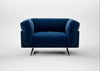 Novara Loveseat Smart Velvet Dusk / Black