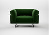 Novara Loveseat Smart Velvet Forest / Black