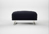 Novara Ottoman Boucle Indigo / Stainless Steel