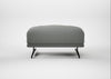Novara Ottoman Boucle Steel / Black