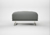 Novara Ottoman Boucle Steel / Stainless Steel