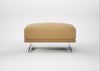 Novara Ottoman Boucle Tweed Citrine / Stainless Steel