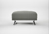 Novara Ottoman Boucle Tweed Lapis / Black
