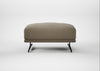 Novara Ottoman Boucle Velvet Rocky / Black