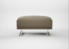 Novara Ottoman Boucle Velvet Rocky / Stainless Steel
