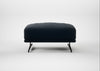 Novara Ottoman Boucle Velvet Space / Black