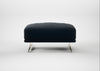 Novara Ottoman Boucle Velvet Space / Stainless Steel