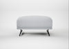 Novara Ottoman Broad Weave Tin / Black