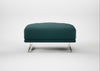 Novara Ottoman Brushed Cotton Pine / Stainless Steel