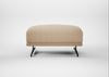 Novara Ottoman Capelo Linen-Cotton Bamboo / Black