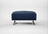 Novara Ottoman Capelo Linen-Cotton Inkspot / Black