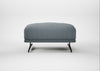 Novara Ottoman Capelo Linen-Cotton Mineral / Black