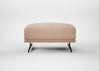 Novara Ottoman Capelo Linen-Cotton Rosedale / Black