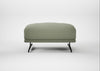 Novara Ottoman Capelo Linen-Cotton Sage / Black