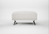 Novara Ottoman Capelo Linen-Cotton Sea Salt / Black