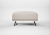 Novara Ottoman Capelo Linen-Cotton Sesame / Black