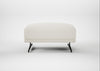 Novara Ottoman Chunky Boucle Ecru / Black
