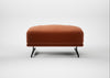 Novara Ottoman Cotton Velvet Russet / Black