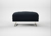 Novara Ottoman Loop Twill Midnight / Stainless Steel