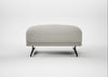 Novara Ottoman Melton Wool Limestone / Black