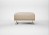 Novara Ottoman Smart Cotton Linen Rice / Stainless Steel