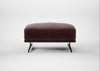 Novara Ottoman Smart Luxe Velvet Acorn / Black