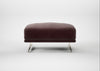 Novara Ottoman Smart Luxe Velvet Acorn / Stainless Steel