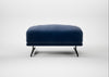 Novara Ottoman Smart Luxe Velvet Midnight / Black