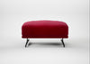 Novara Ottoman Smart Luxe Velvet Mulberry / Black
