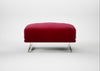 Novara Ottoman Smart Luxe Velvet Mulberry / Stainless Steel