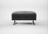 Novara Ottoman Smart Luxe Velvet Nickel / Black