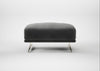 Novara Ottoman Smart Luxe Velvet Nickel / Stainless Steel