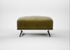 Novara Ottoman Smart Luxe Velvet Peridot / Black