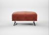 Novara Ottoman Smart Luxe Velvet Tawny / Black
