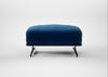 Novara Ottoman Smart Velvet Dusk / Black