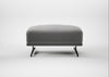 Novara Ottoman Smart Velvet Mercury / Black
