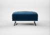 Novara Ottoman Smart Velvet Petrol / Black