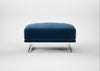 Novara Ottoman Smart Velvet Petrol / Stainless Steel