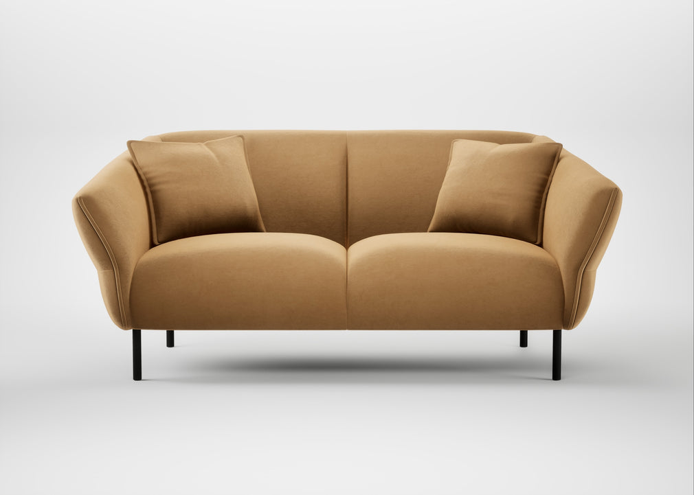 Alto 2 Seater Sofa Wool Velvet Camel