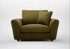 Snooze Loveseat Wool Velvet Olive