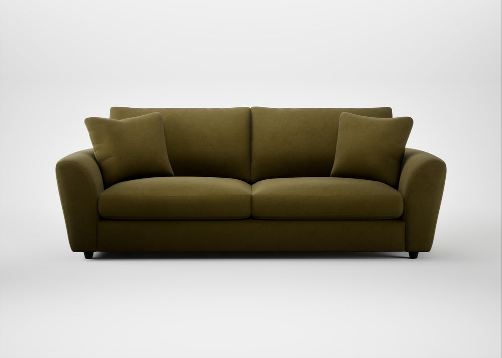 Snooze 5 Seater Sofa Wool Velvet Olive