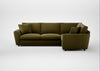 Snooze Right Hand Facing Corner Sofa Wool Velvet Olive