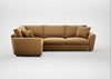 Snooze Left Hand Facing Corner Sofa Wool Velvet Camel