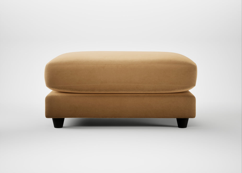 Snooze Footstool Wool Velvet Camel