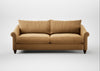 Devon 4 Seater Sofa Wool Velvet Camel / Walnut Stained