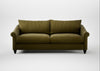 Devon 4 Seater Sofa Wool Velvet Olive / Black
