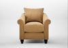 Devon Armchair Wool Velvet Camel / Black