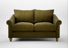 Devon 2 Seater Sofa Wool Velvet Olive / Natural